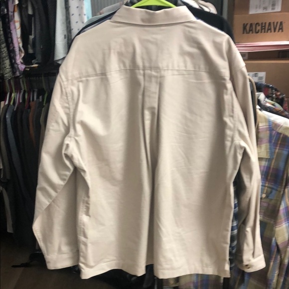9TOFIVE Cream Lightweight Shirt Jacket with Relaxed Fit - Picture 6 of 7